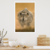 充電式Rhino – パステル ポスター (キッチン)