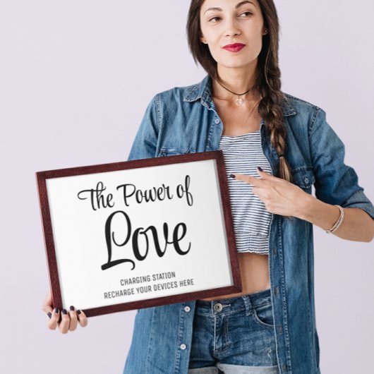 充電所の結婚看板ポスター ポスター