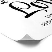 充電所の結婚看板ポスター ポスター (角)