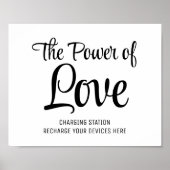 充電所の結婚看板ポスター ポスター (正面)