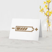 充電済み – バッテリ太陽のハイブリッド電気 カード (黄色い花)