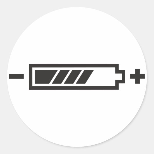 充電済み – バッテリ太陽のハイブリッド電気 ラウンドシール (正面)