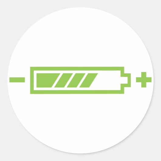 充電済み – バッテリ太陽のハイブリッド電気 ラウンドシール (正面)