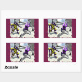 充電点長長方形ステッカー 長方形シール (シート)