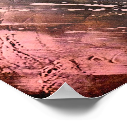 充電象 – 赤 ポスター (角)