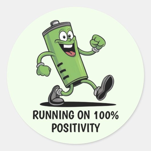 充電電池ステッカーセット ラウンドシール (正面)