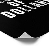 兆ドル面白いミーム サーカスティックなお金 ハー ポスター (角)