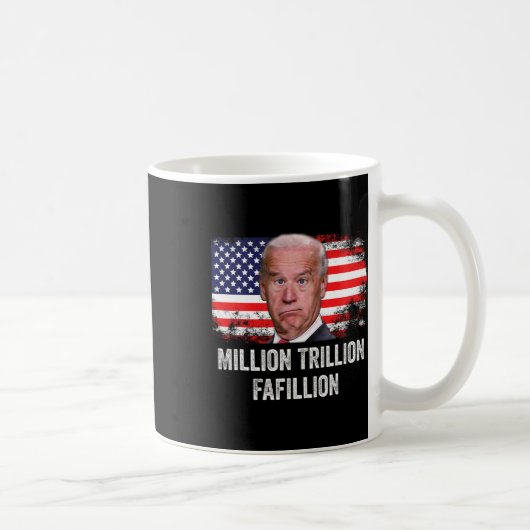 兆500億フラン混乱バイデン氏トランプ討論20 コーヒーマグカップ (右)