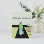 先おもしろい延漫画 ポストカード (スタンド正面)