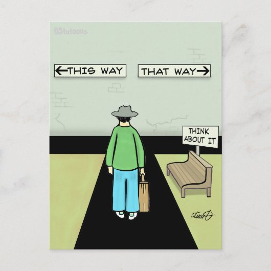 先おもしろい延漫画 ポストカード (正面)