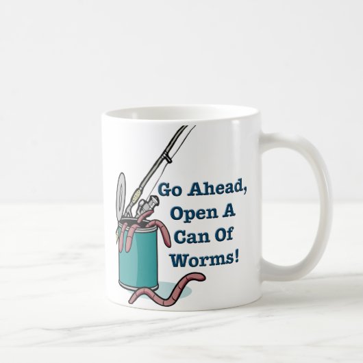 先に行って下さい、マグ厄介な問題を開けて下さい コーヒーマグカップ (右)