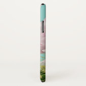 先の尖ったサボテン頂上ピンクの開花 Case-Mate iPhoneケース (裏面/右)