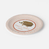 先の尖ったツノメドリの石のパーティーのプレート- ペーパープレート (アングル)