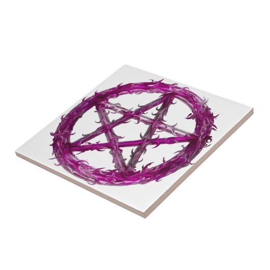 先の尖った五芒星 タイル (側面)