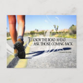 「先の道を知る」感動的引用文 ポストカード (正面)