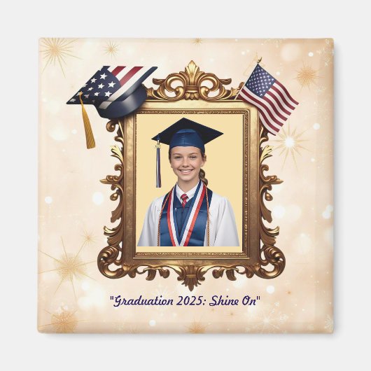 「先はっきりしたに進む」 マグネット (正面)