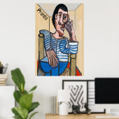 先人、抽象芸術マン携帯電話、編集文字 ポスター (ホームオフィス)