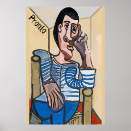 先人、抽象芸術マン携帯電話、編集文字 ポスター