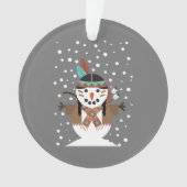 先住民おもしろいのアメリカのクリスマスツリーの装飾 オーナメント (正面)