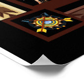 先住民おもしろいアメリカン・ギフト好き ポスター (角)