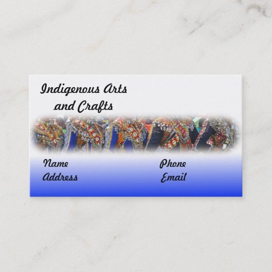 先住民と先住民芸術 名刺 (正面)