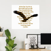 先住民のアメリカのインドの賛歌 ポスター (ホームオフィス)