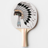 先住民のアメリカのドレッシング 卓球ラケット (正面)