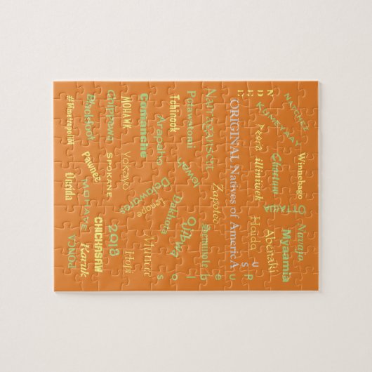 先住民のアメリカ名のパズル,メトロポリーム ジグソーパズル (横)