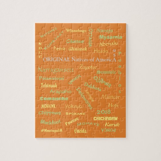 先住民のアメリカ名のパズル(MMETROPOLIM*) ジグソーパズル (縦)