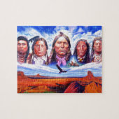 先住民のインディアン将軍 ジグソーパズル (横)