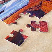 先住民のインディアン将軍 ジグソーパズル (側面)