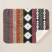 先住民のカラフル民族線パターン シェルパブランケット (正面(横))