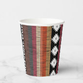 先住民のカラフル民族線パターン 紙コップ (右)