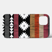 先住民のカラフル民族線パターン Case-Mate iPhoneケース (裏面 (横))