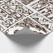 先住民のハワイアン ラッピングペーパー (角)