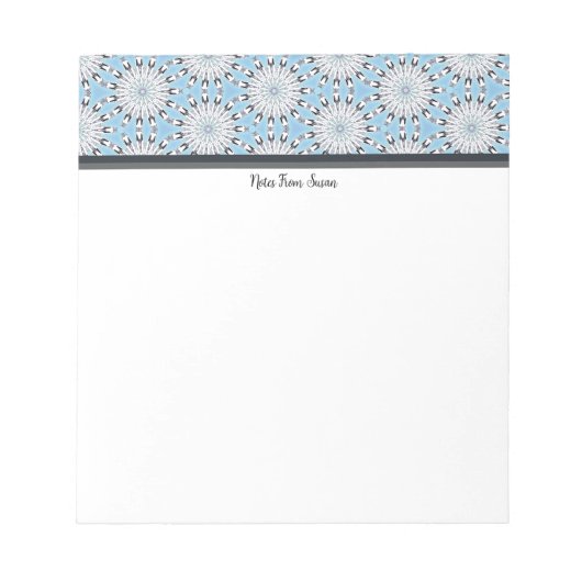 先住民の冬開花 ノートパッド (正面)