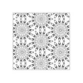 先住民の冬開花 ラバースタンプ (インプリント)