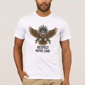 先住民の土地鷲Tシャツ Tシャツ (正面)
