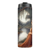 先住民の夢想、ウルフガーディアン、ムーンライト。フレーム. タンブラー (正面)