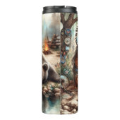 先住民の女性、クマ、水:反射 タンブラー (裏面)