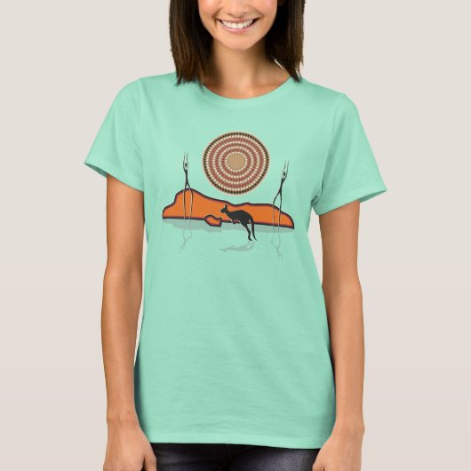 先住民の日の出 Tシャツ (正面)
