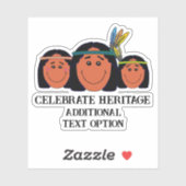 先住民の日 シール (シート)