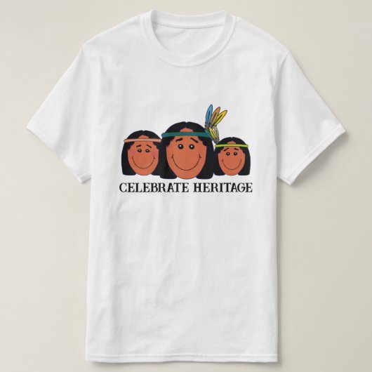 先住民の日 Tシャツ (デザイン正面)