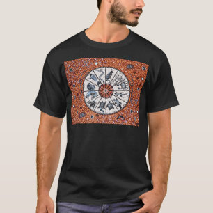 先住民の星図地球 Tシャツ