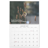 先住民の植物ザシーズンズ カレンダー (1月 2027)