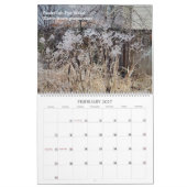 先住民の植物ザシーズンズ カレンダー (2月 2027)