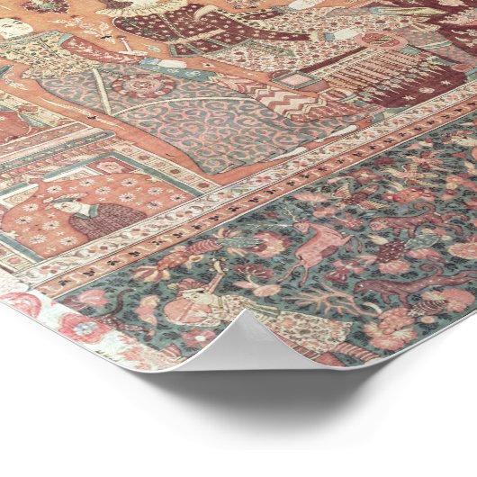 先住民の潜在力を描いたベッドスプレッド ポスター (角)