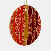 先住民の蛇。 セラミックオーナメント (右)