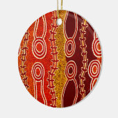 先住民の蛇。 セラミックオーナメント (左)