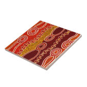 先住民の蛇。 タイル (側面)